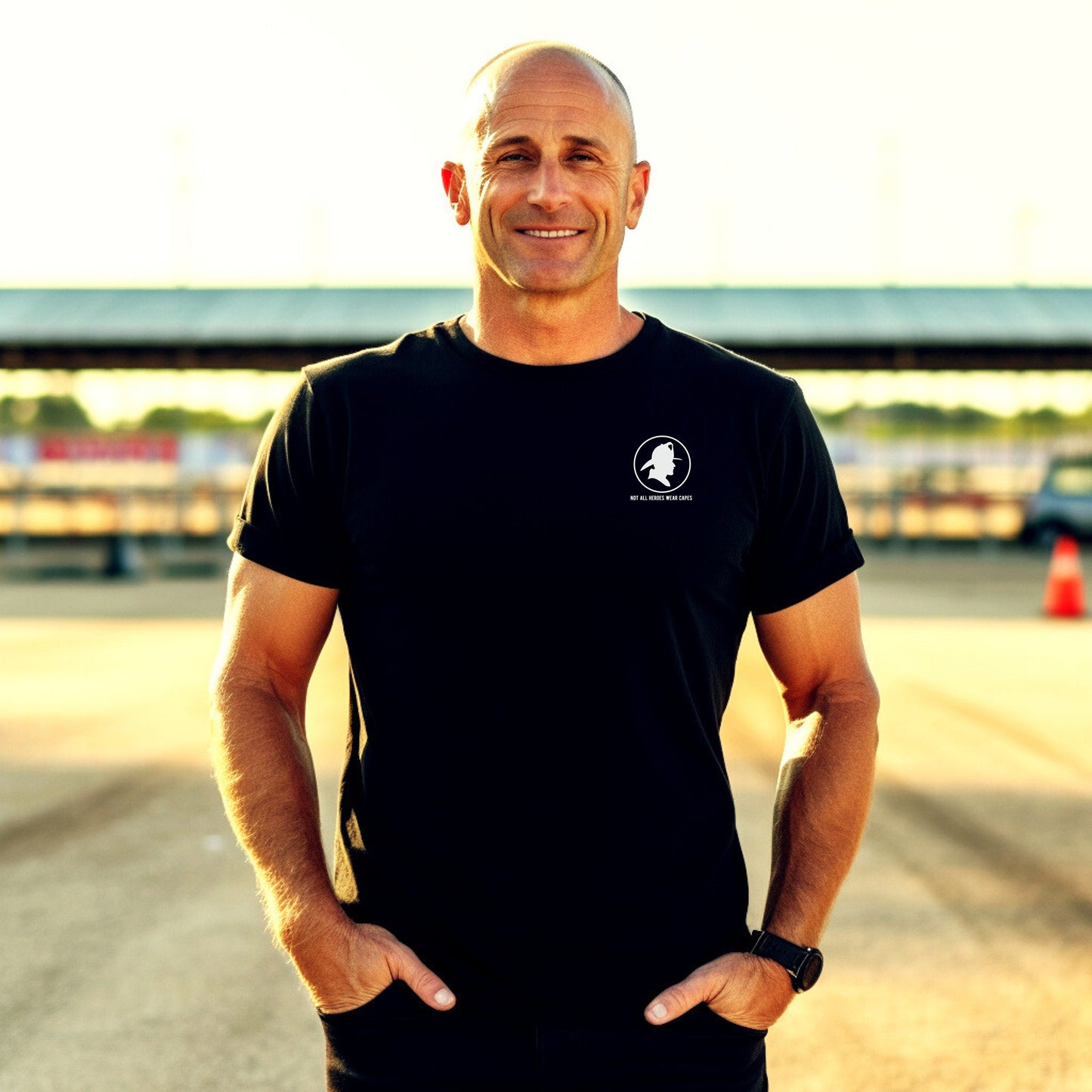 Firefighter T-Shirt Not All Heroes Wear Capes Holiday Gift Ideas | FD | Christmas Gift Idea for Firefighter | Funny