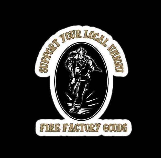 Firefighter Rescue | Support Local Unions | Fire Factory Goods | Unique Handcrafted Firefighter Christmas Gift Idea | Custom Vinyl Decal