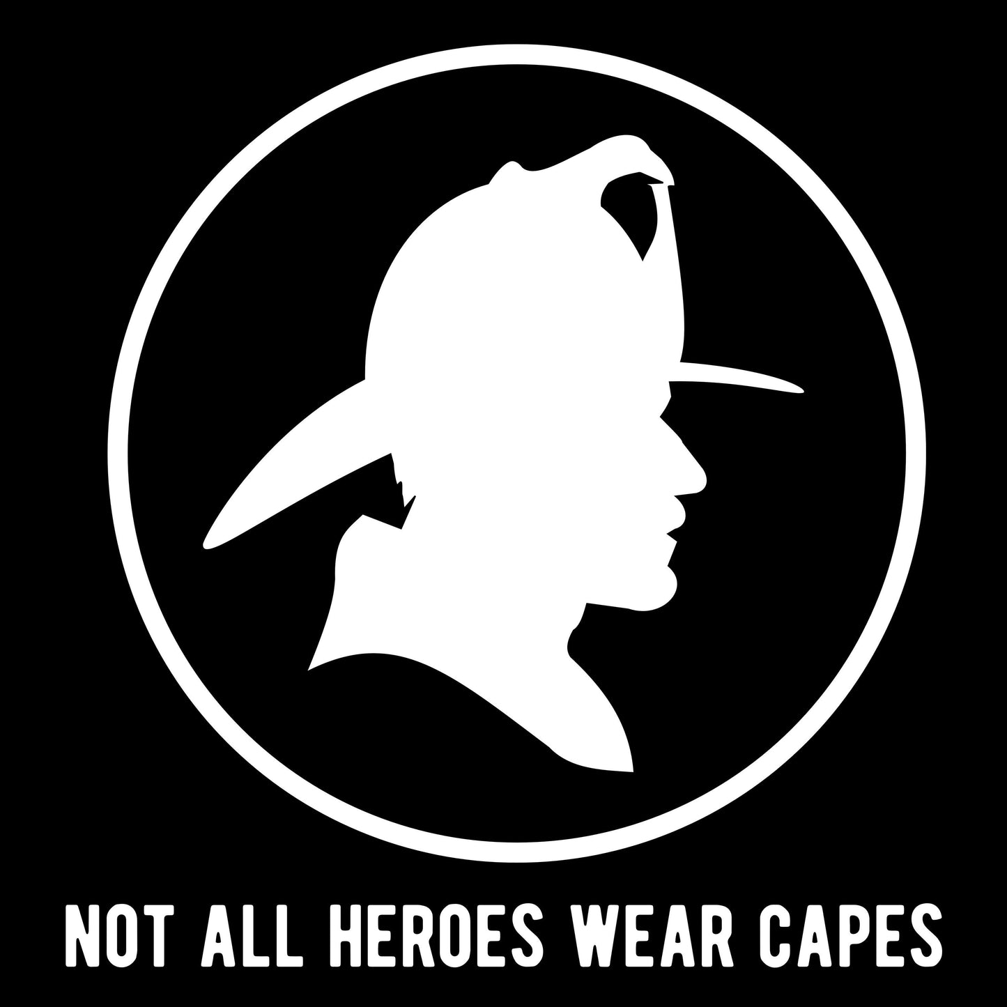 Firefighter T-Shirt Not All Heroes Wear Capes Holiday Gift Ideas | FD | Christmas Gift Idea for Firefighter | Funny