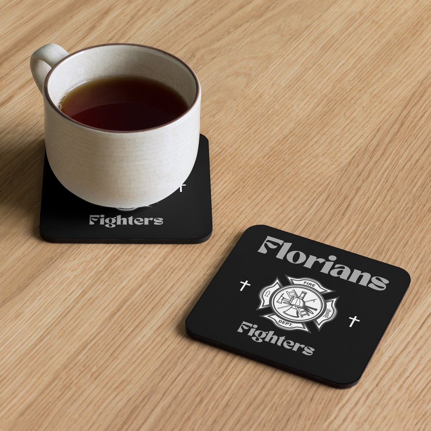 Unique Saint Florians Fighters Coaster Firefighter Gift Birthday