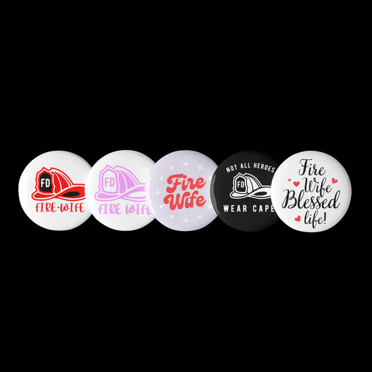 Fire Wife Family Unique Gift Set of Pins
