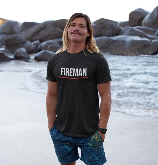 Thin Red Line Fireman T-Shirt – Support Our Heroes | Gift for Firefighters & Fire Dept Supporters, Perfect Christmas Gift for Firefighter